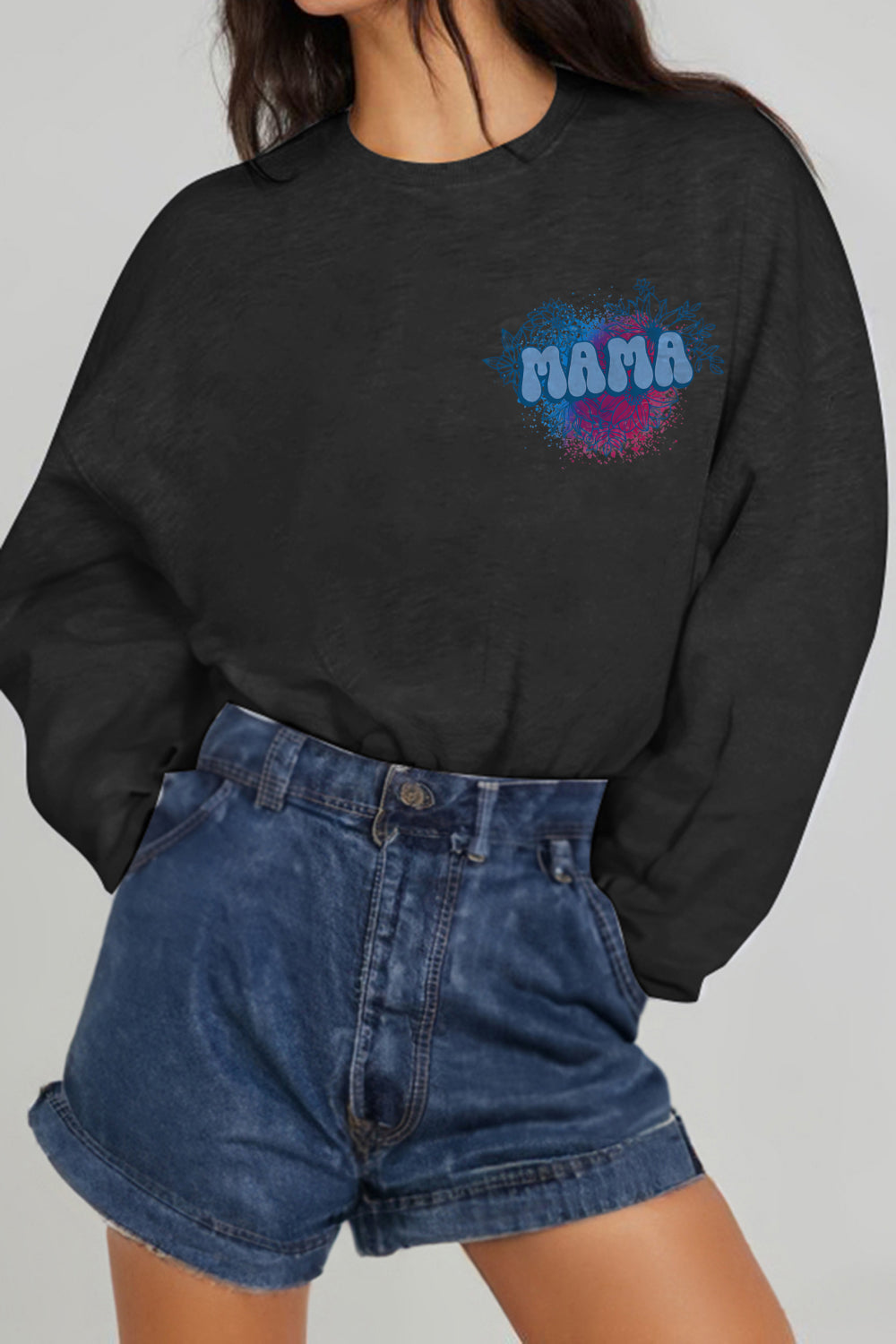 Simply Love Simply Love Full Size MAMA Graphic Sweatshirt - AllIn Computer