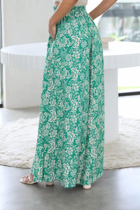 Tied Wide Leg Pants - AllIn Computer