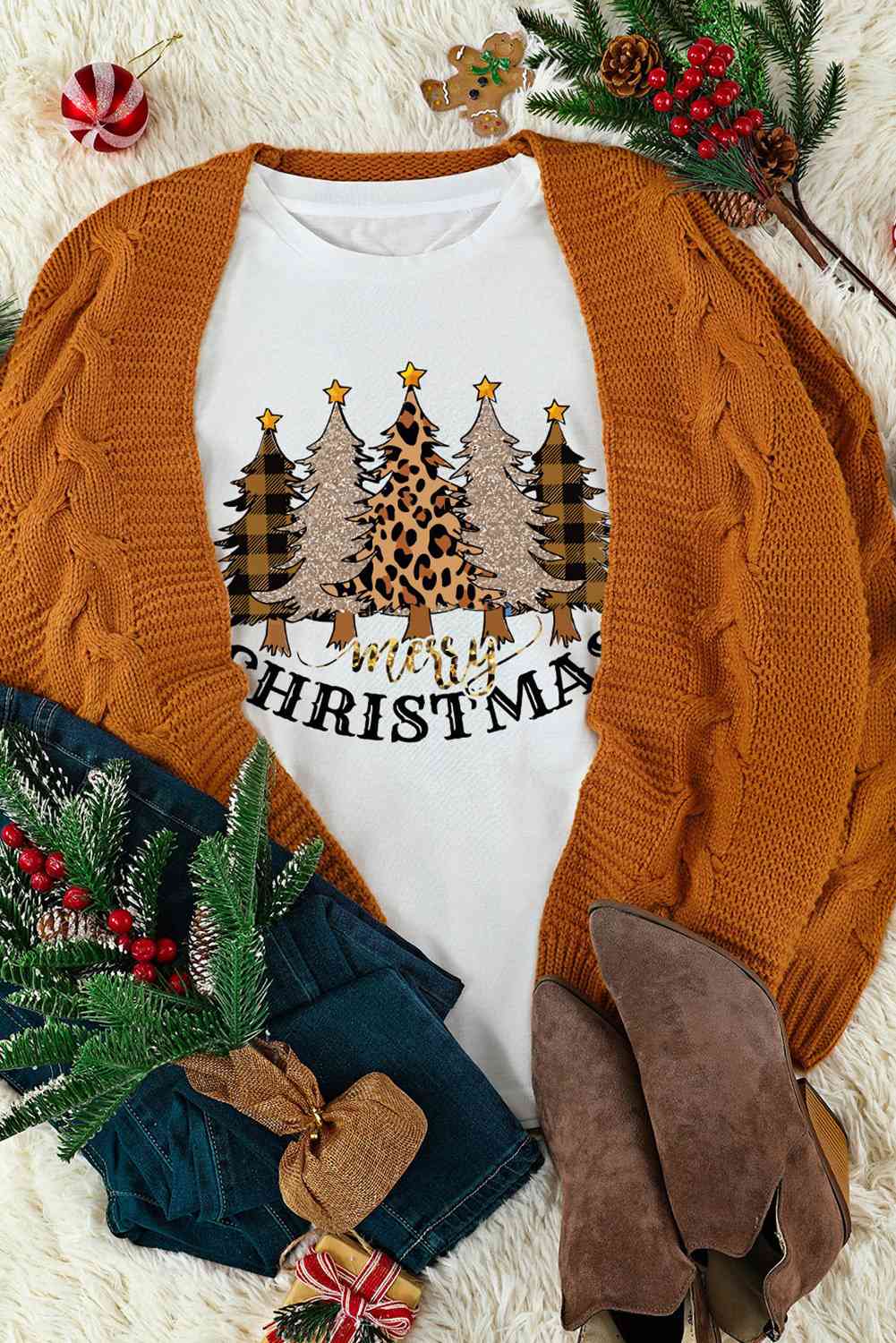 MERRY CHRISTMAS Graphic T-Shirt - AllIn Computer