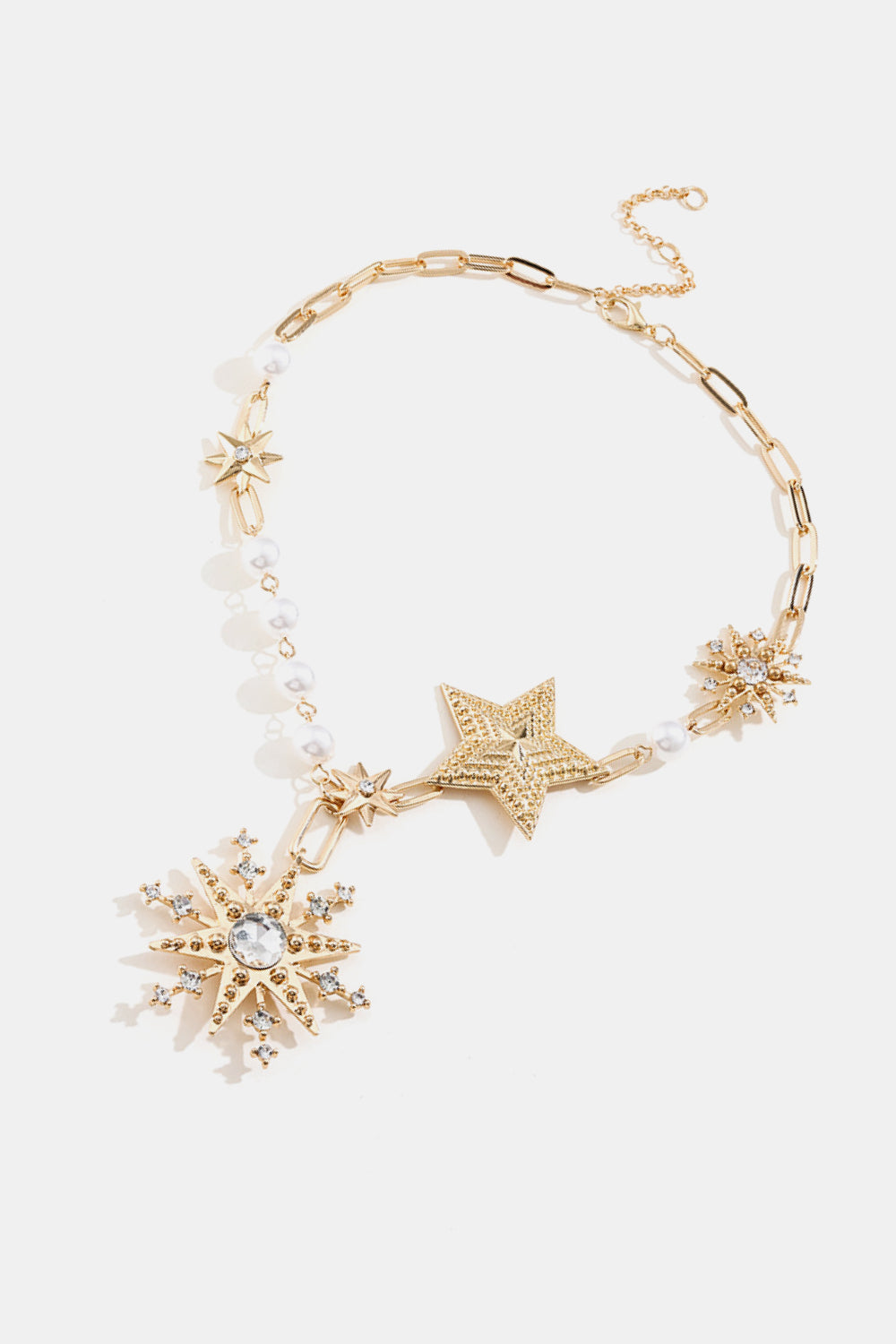 Synthetic Pearl Star Shape Alloy Necklace - AllIn Computer