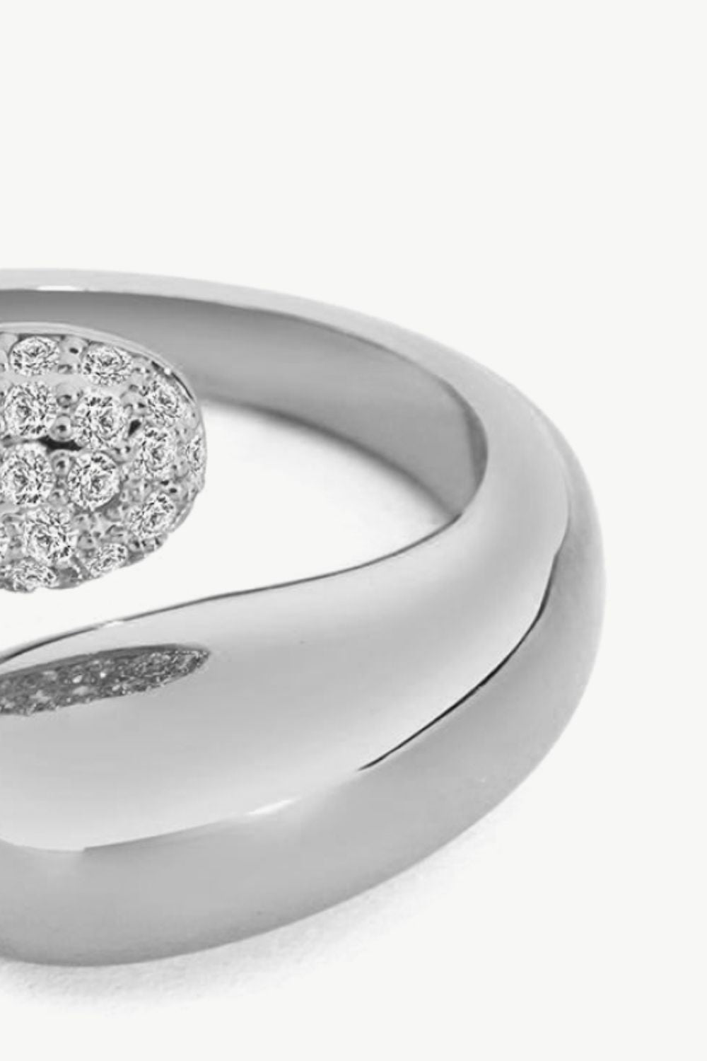 Crystal Polished Bypass Ring - AllIn Computer