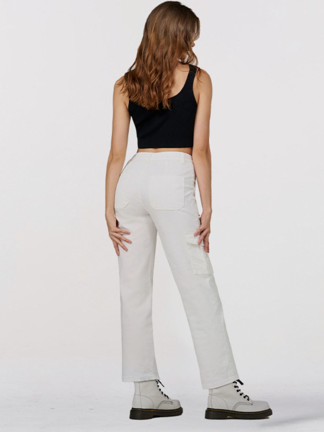Straight Leg Jeans with Pockets - AllIn Computer