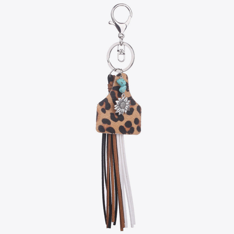 Turquoise Fringe Detail Key Chain - AllIn Computer