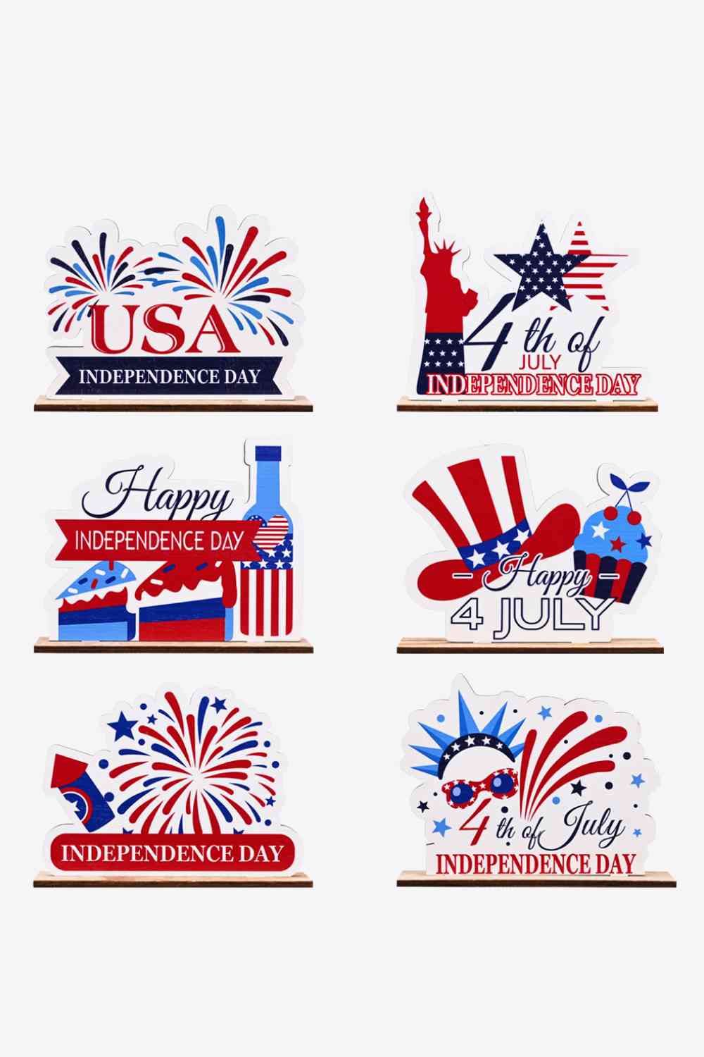 Independence Day Plywood Decor Ornament - AllIn Computer