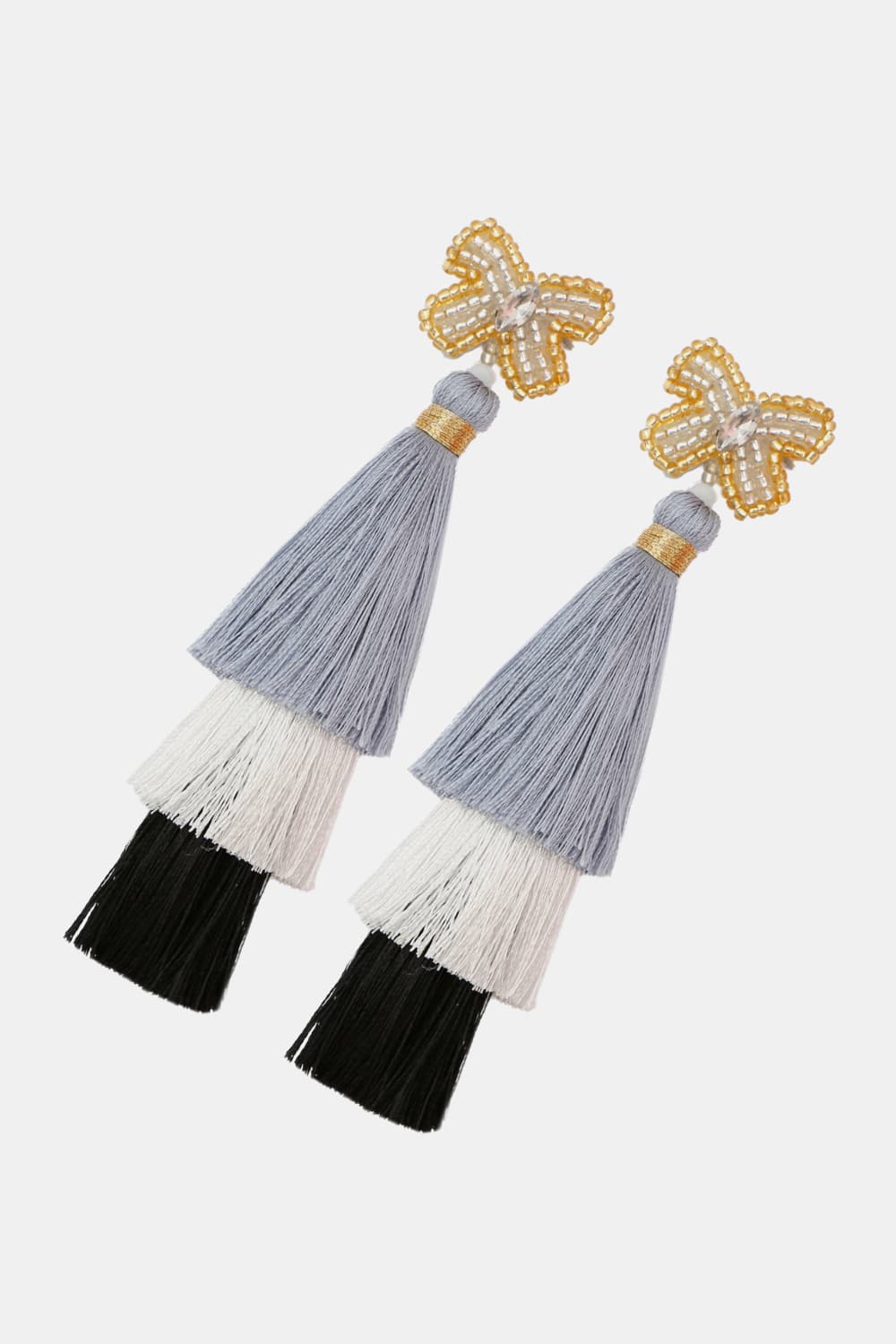 Triple-Layer Tassel Dangle Earrings - AllIn Computer