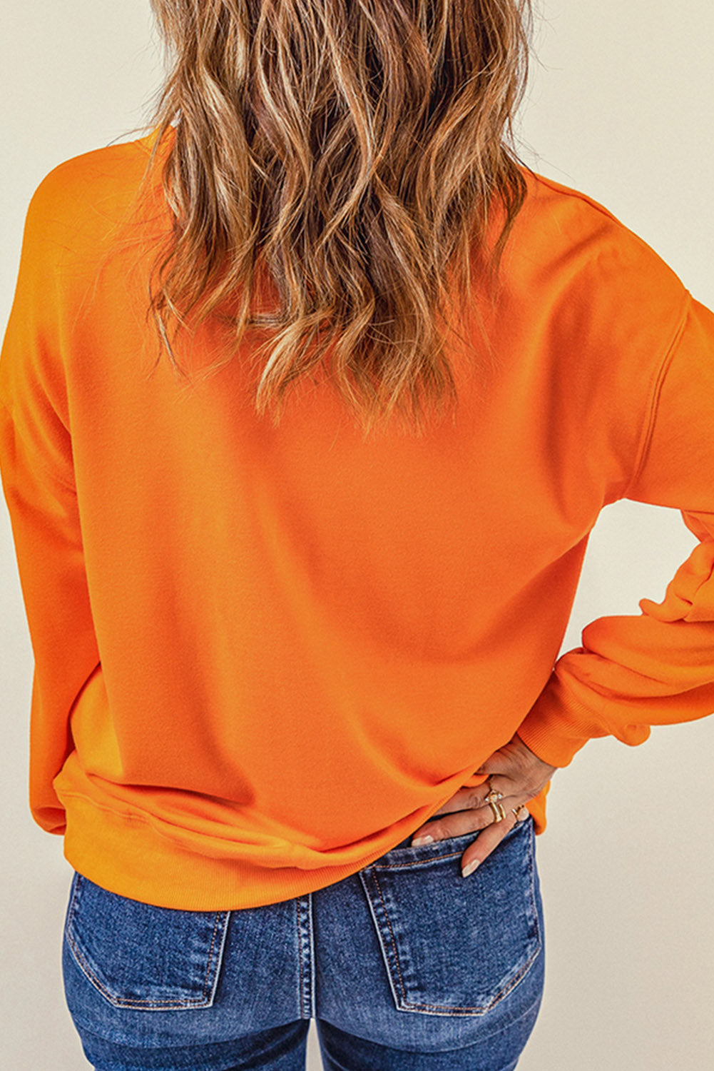 FALL VIBES Graphic Dropped Shoulder Sweatshirt - AllIn Computer