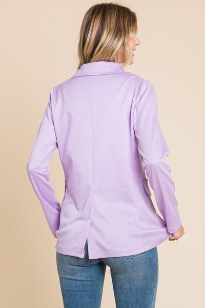 Culture Code Button-Up Long Sleeve Slit Blazer - AllIn Computer