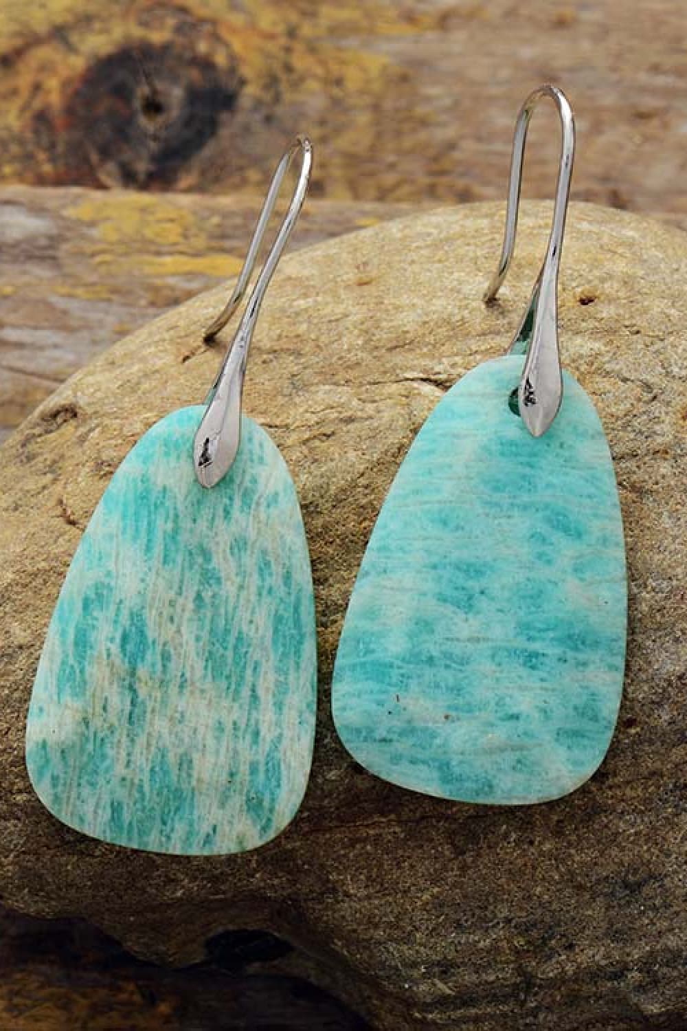Natural Stone Dangle Earrings - AllIn Computer