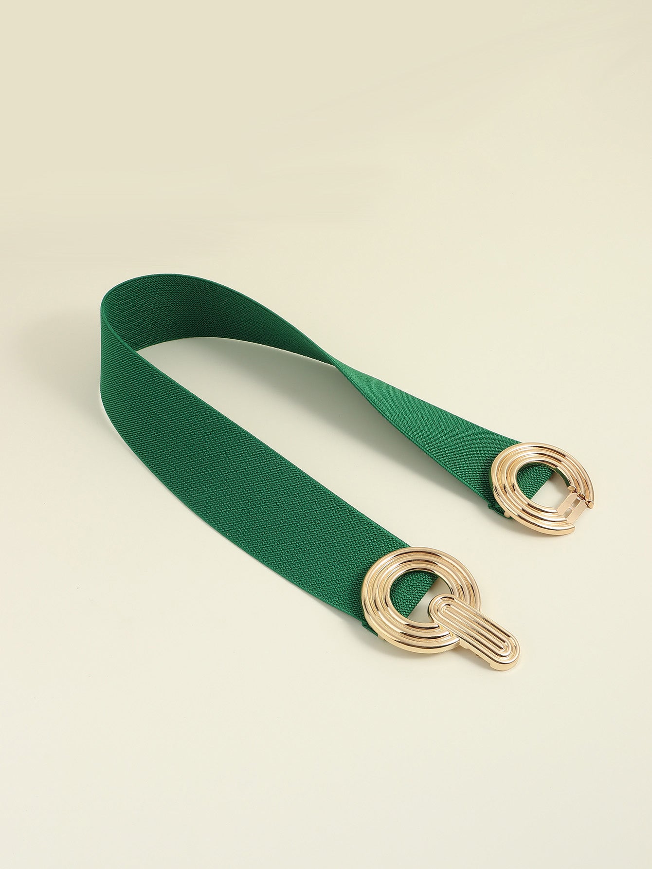 Geometric Buckle Elastic Wide Belt - AllIn Computer