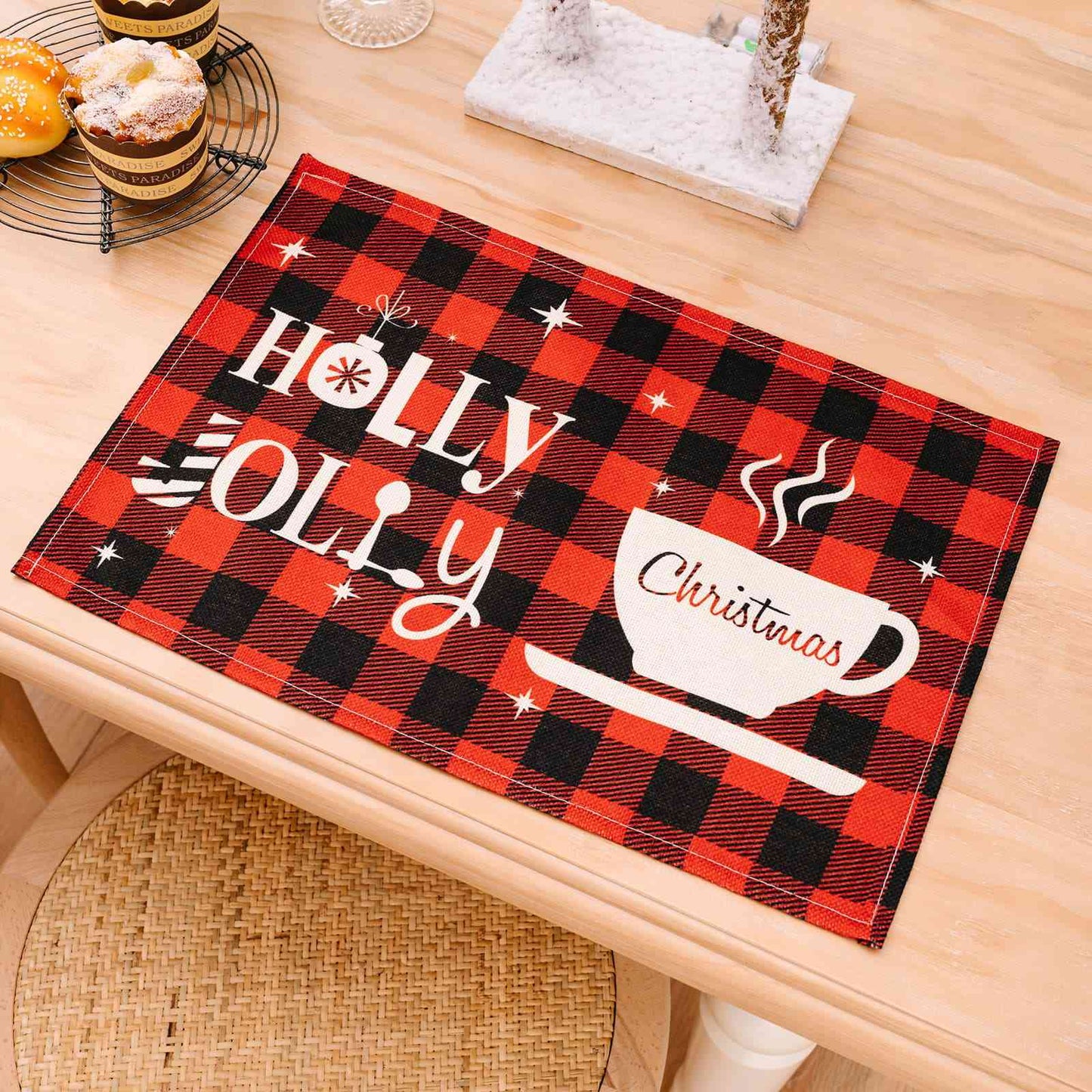 Assorted 2-Piece Plaid Placemats - AllIn Computer