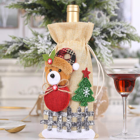 Assorted 2-Piece Christmas Doll Wine Bottle Covers - AllIn Computer