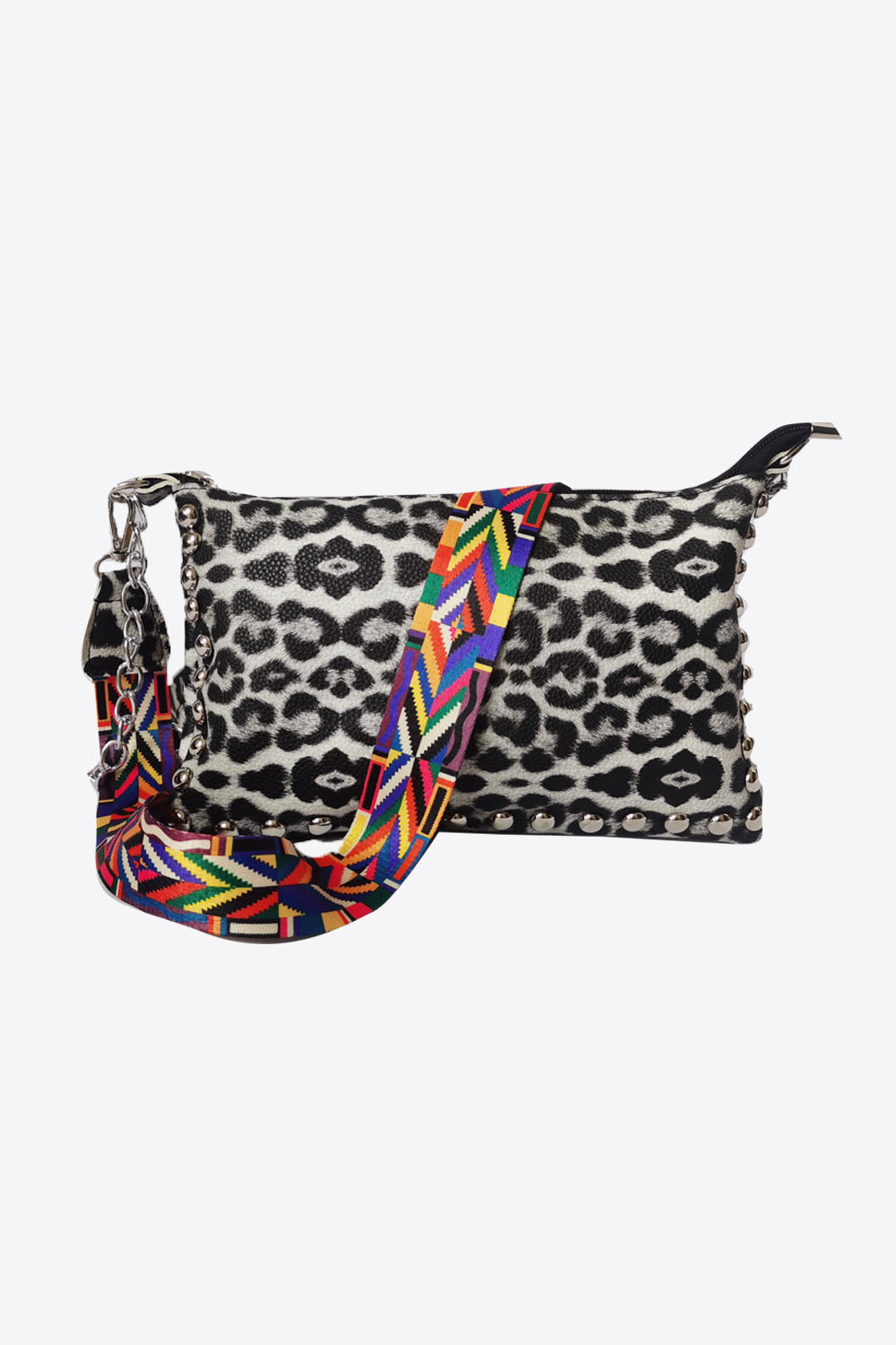 Adored PU Leather Studded Shoulder Bag - AllIn Computer