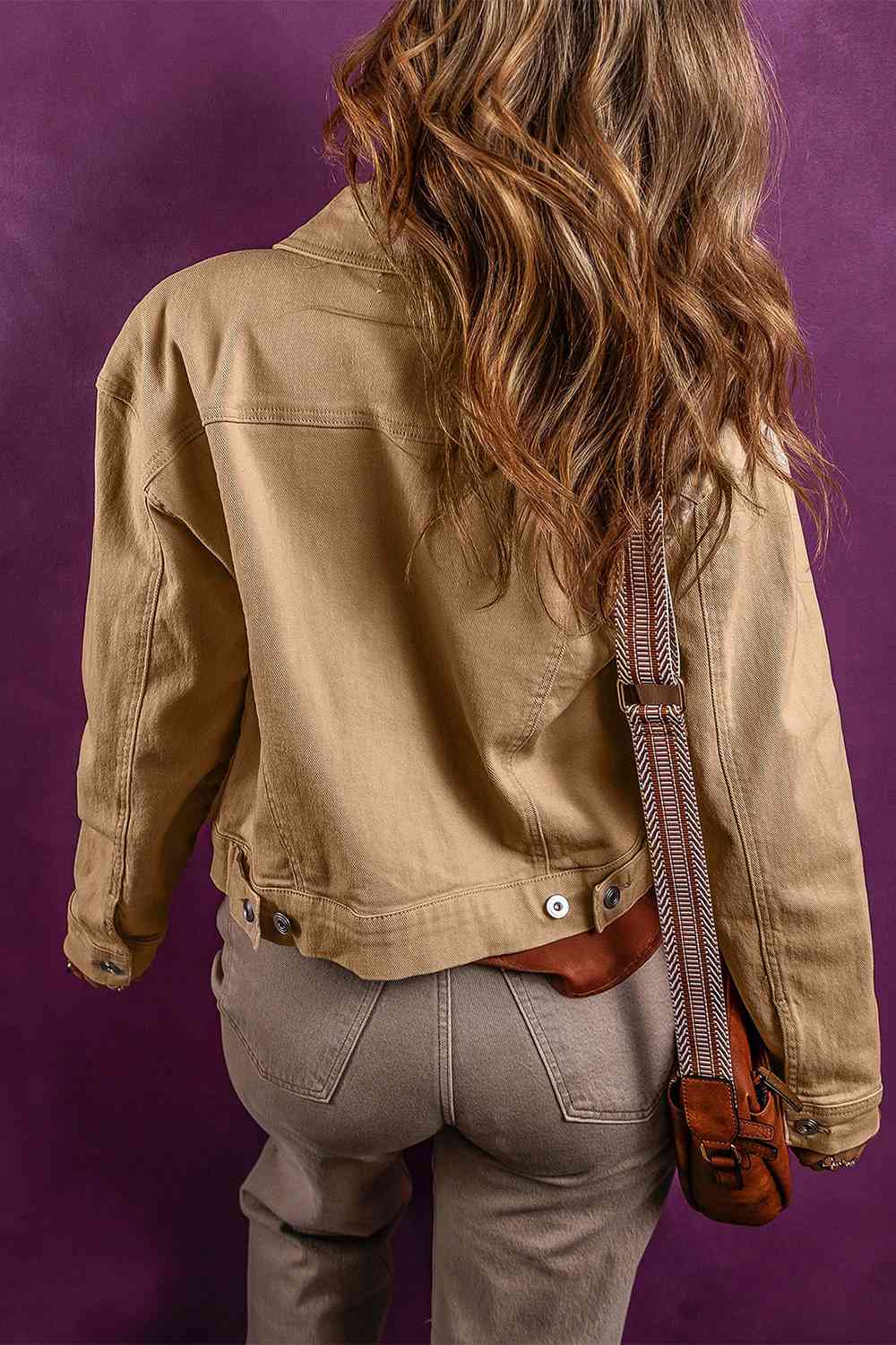Button Down Collared Jacket - AllIn Computer