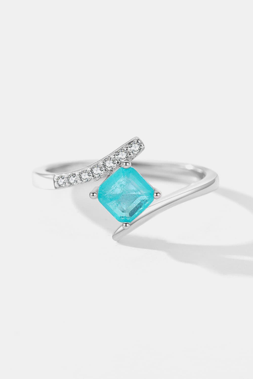 925 Sterling Silver Square Shape Tourmaline Ring - AllIn Computer