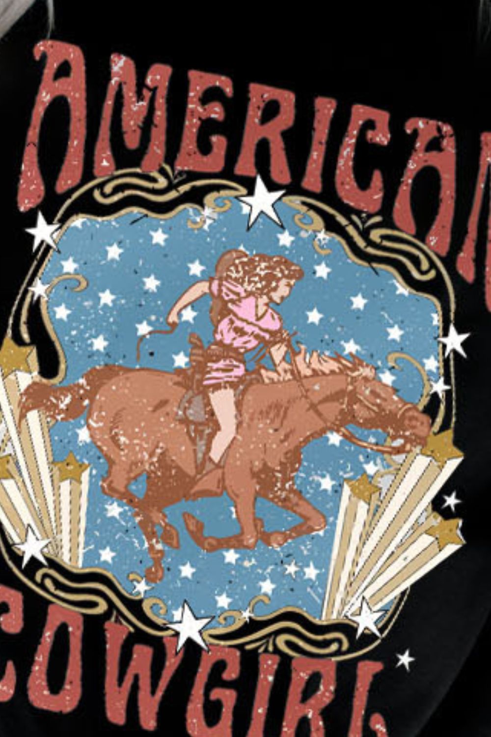 AMERICAN COWGIRL Graphic Short Sleeve Tee - AllIn Computer