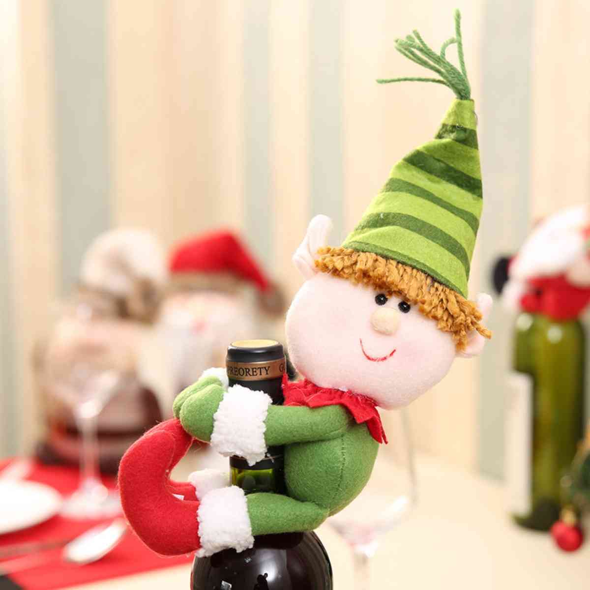 Christmas Gnome Wine Bottle Decoration - AllIn Computer