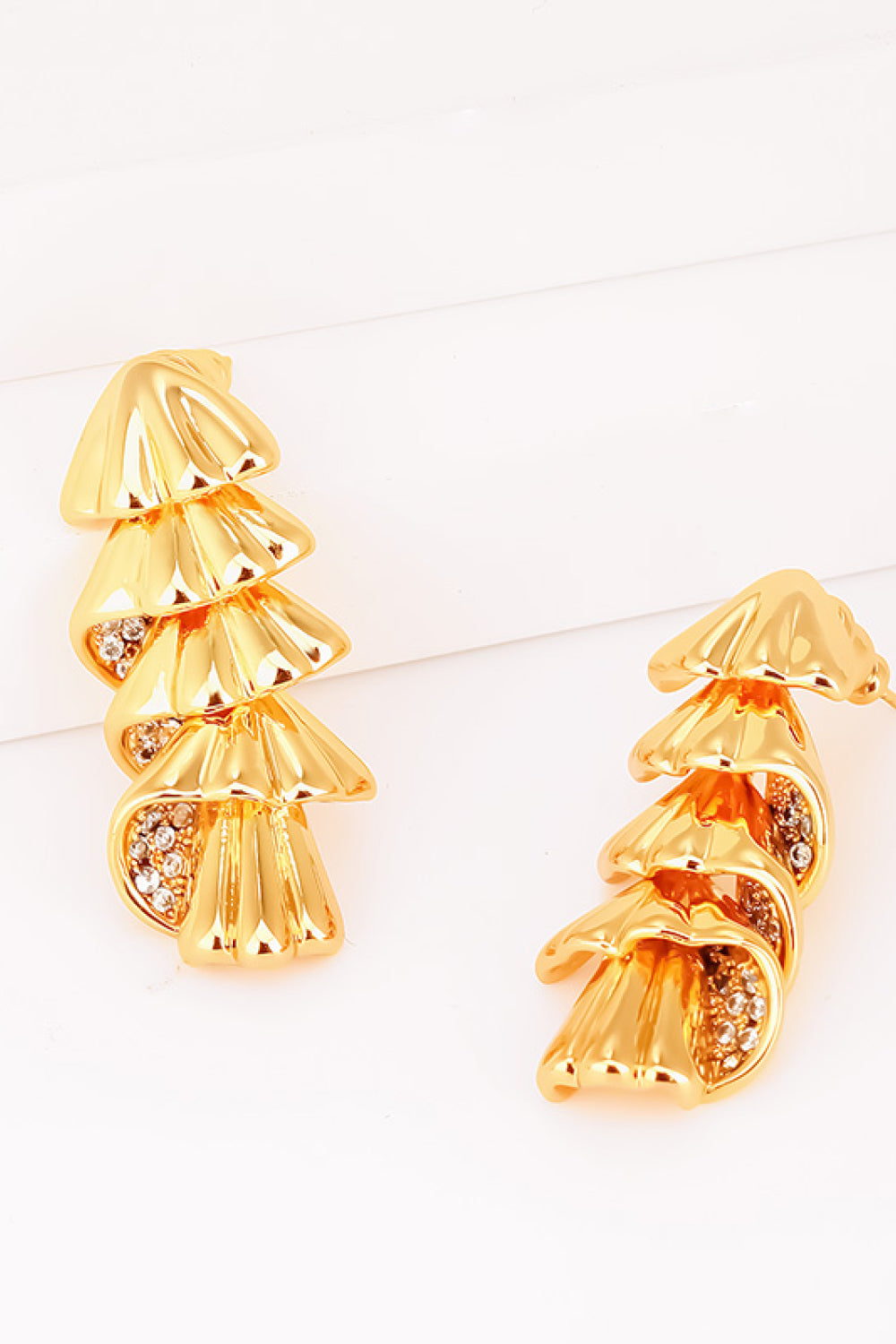 So Gorgeous 18K Gold-Plated Rhinestone Earrings - AllIn Computer
