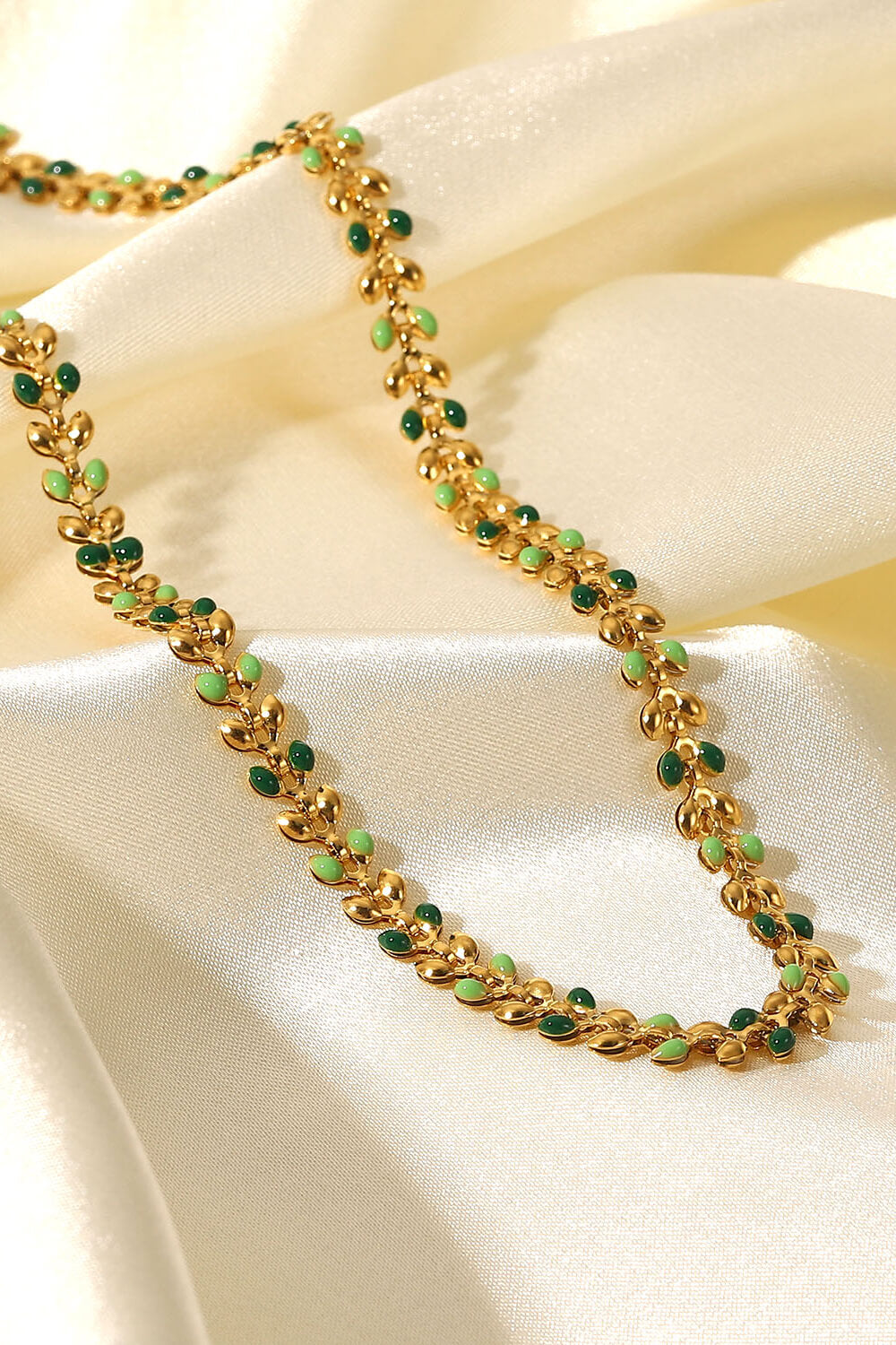 Leaf Chain Lobster Clasp Necklace - AllIn Computer