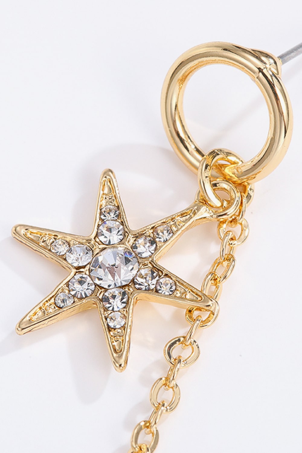 5-Pairs Wholesale Inlaid Rhinestone Star and Moon Drop Earrings - AllIn Computer