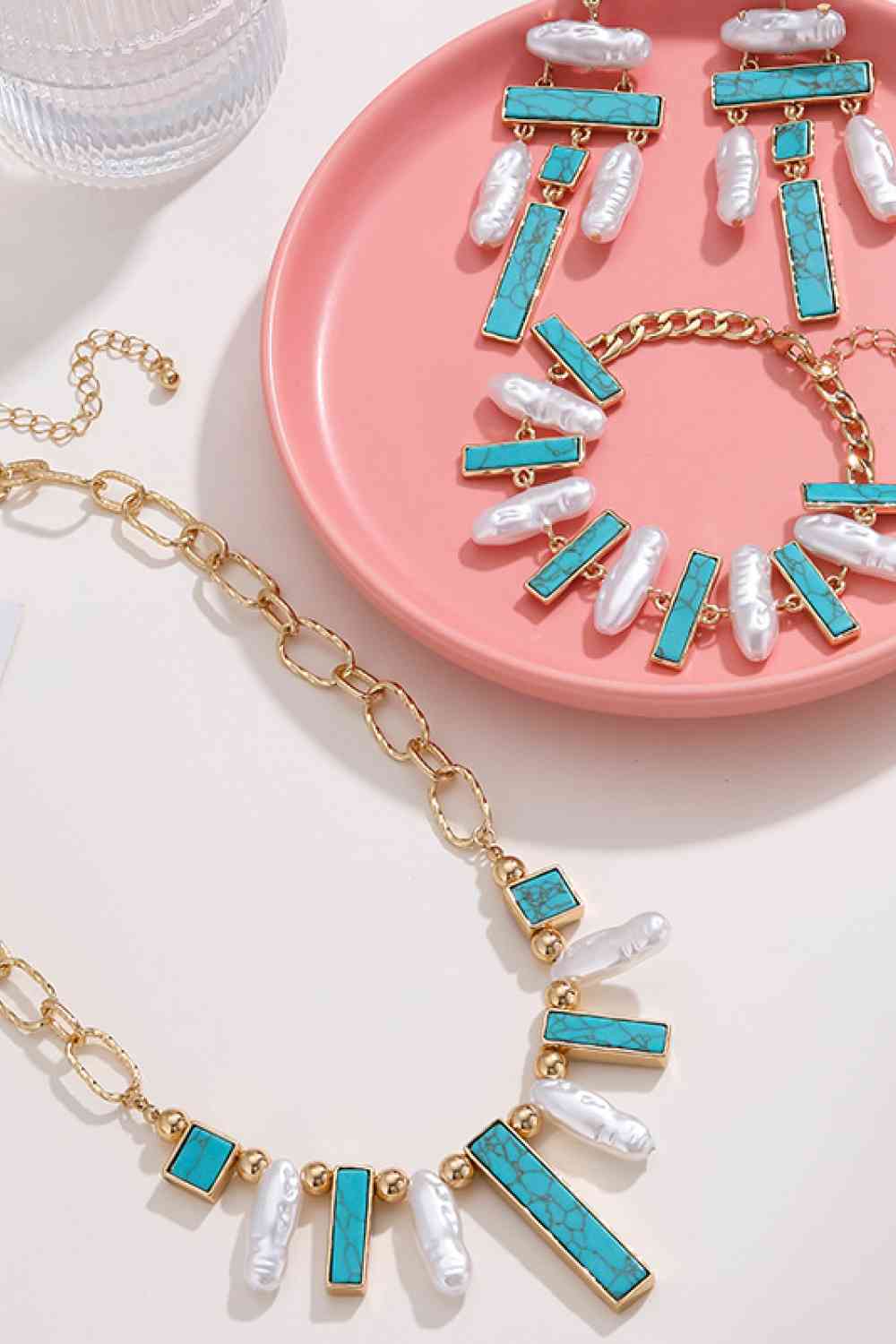 Turquoise Alloy Earrings - AllIn Computer
