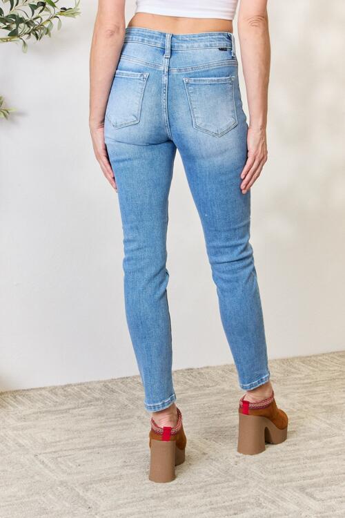 RISEN Full Size Mid Rise Skinny Jeans - AllIn Computer