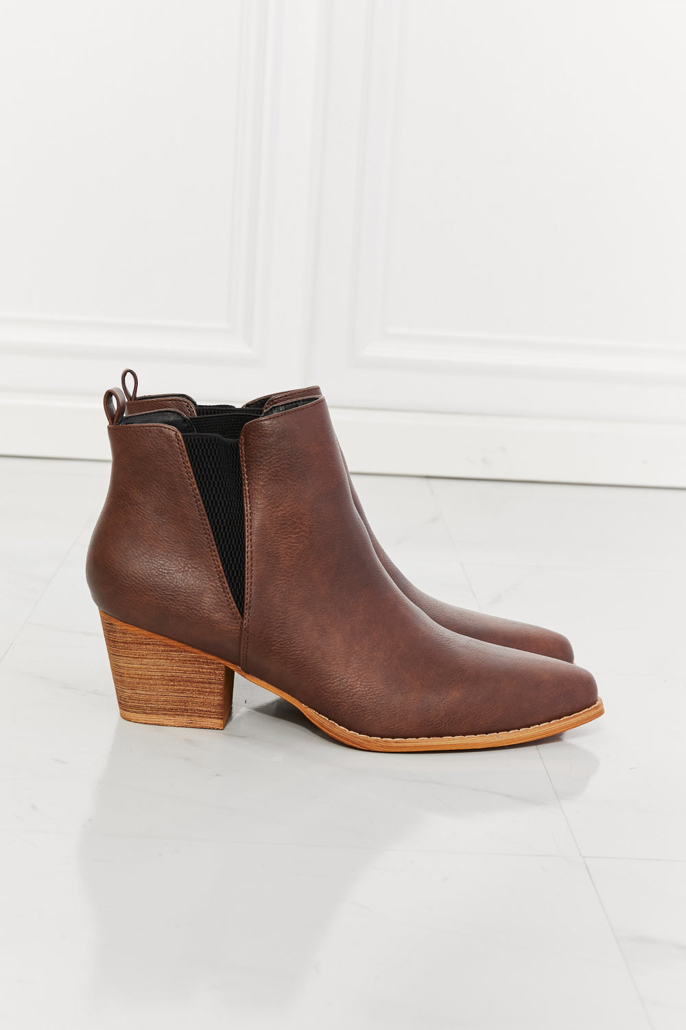 MMShoes Back At It Point Toe Booties in Chocolate - AllIn Computer