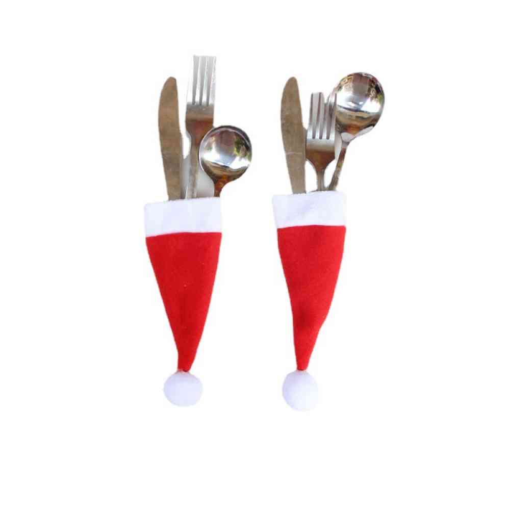20-Piece Christmas Hat Cutlery Holders - AllIn Computer