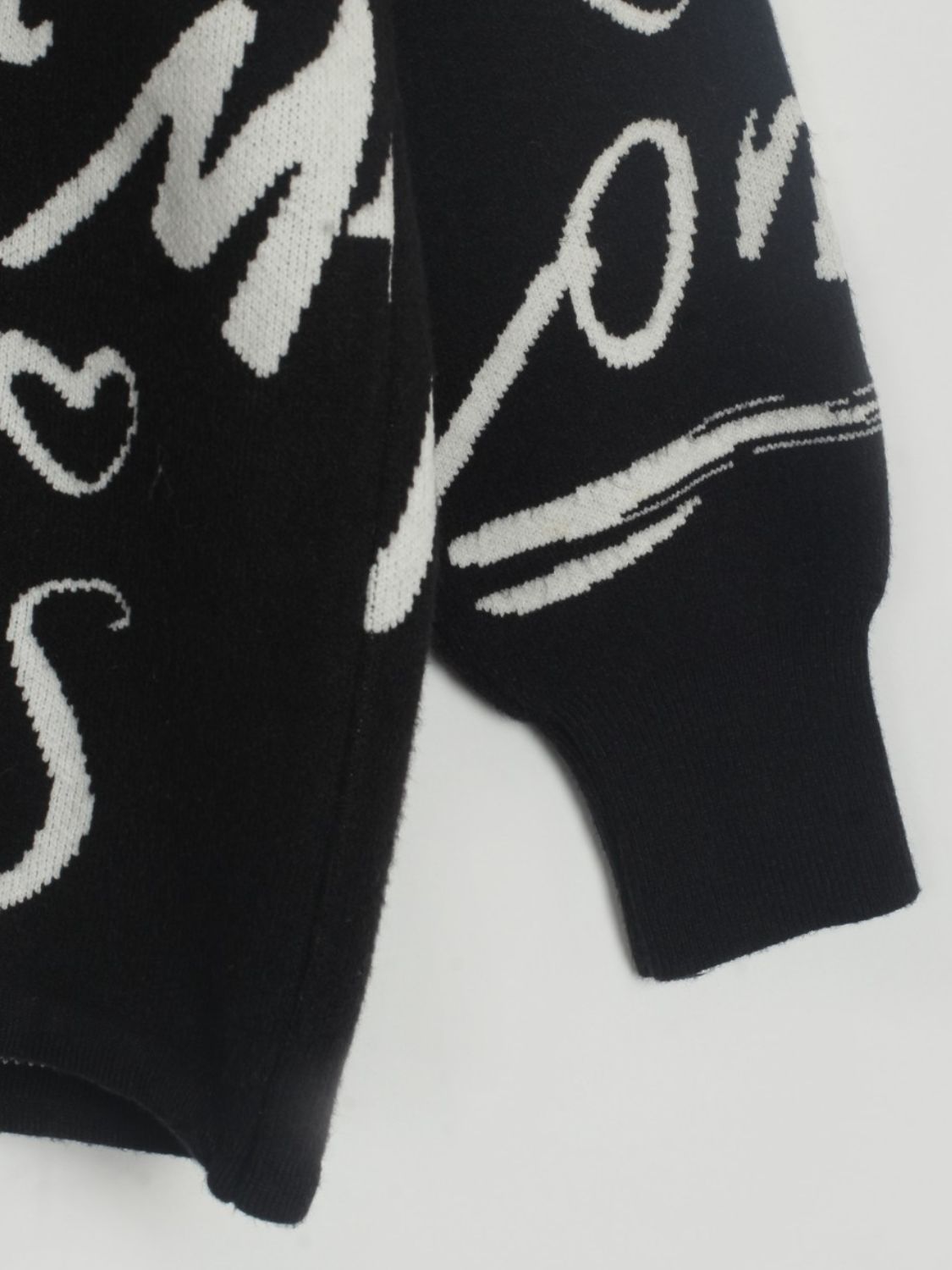 Letter Round Neck Drawstring Sweater - AllIn Computer