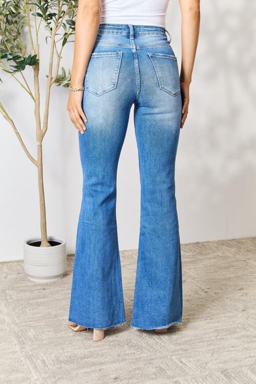 BAYEAS Slit Flare Jeans - AllIn Computer