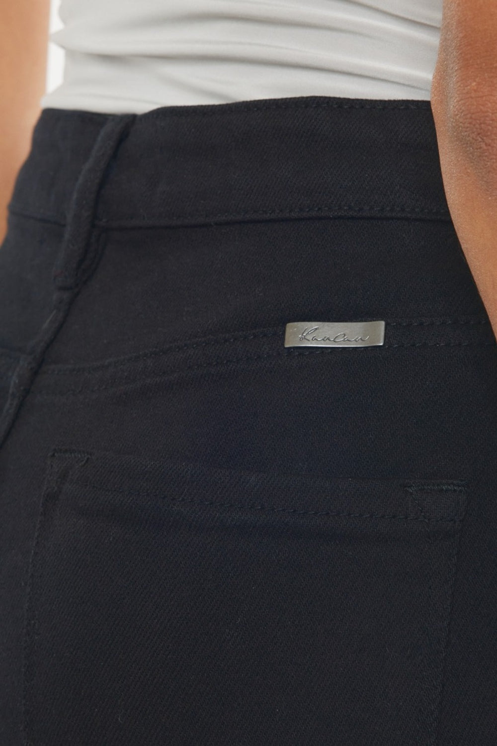 Kancan High Rise Raw Hem Denim Shorts - AllIn Computer