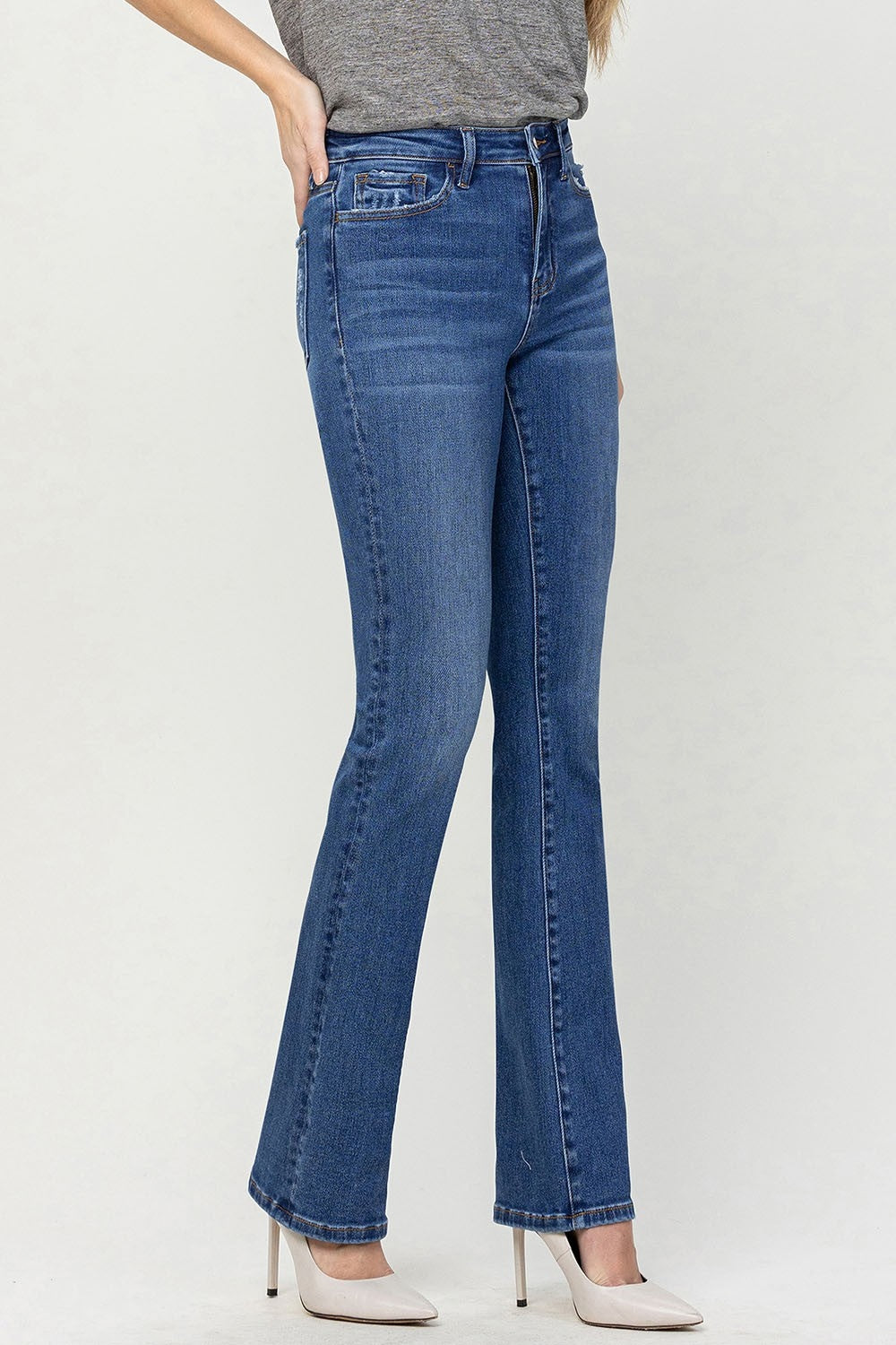 Vervet by Flying Monkey High Waist Bootcut Jeans - AllIn Computer