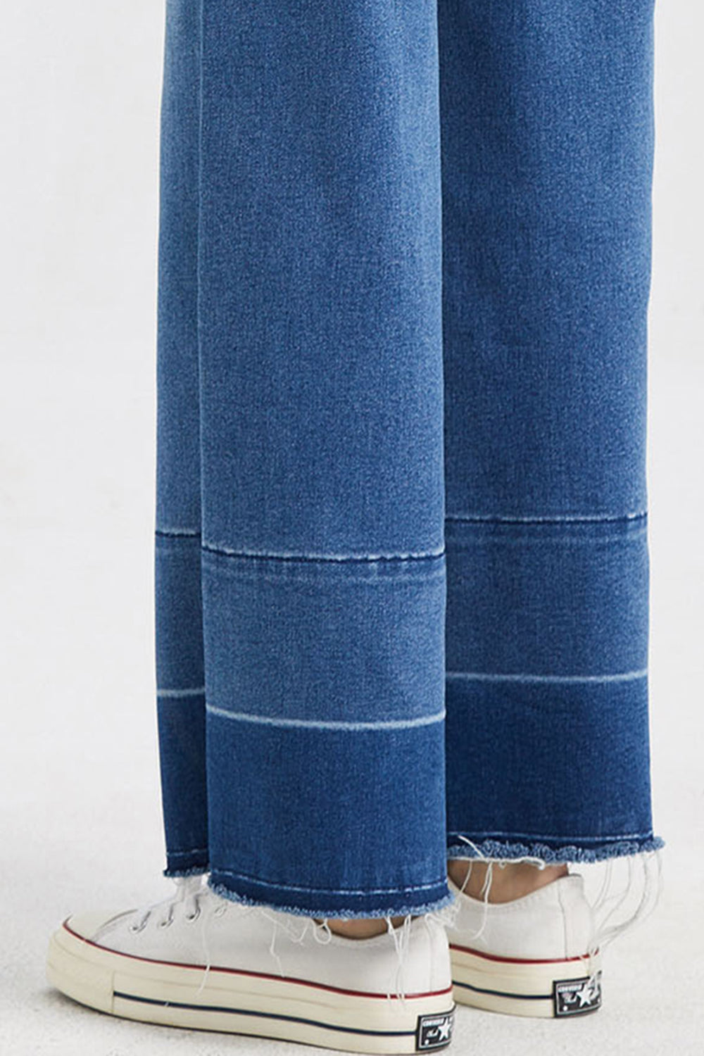 BAYEAS Full Size High Waist Cat's Whisker Wide Leg Jeans - AllIn Computer