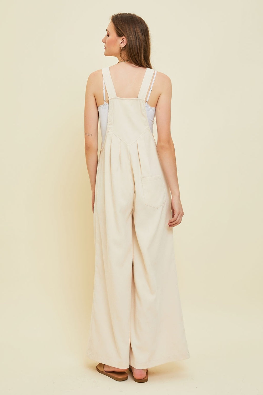 HEYSON Full Size Corduroy Sleeveless Wide-Leg Overall - AllIn Computer
