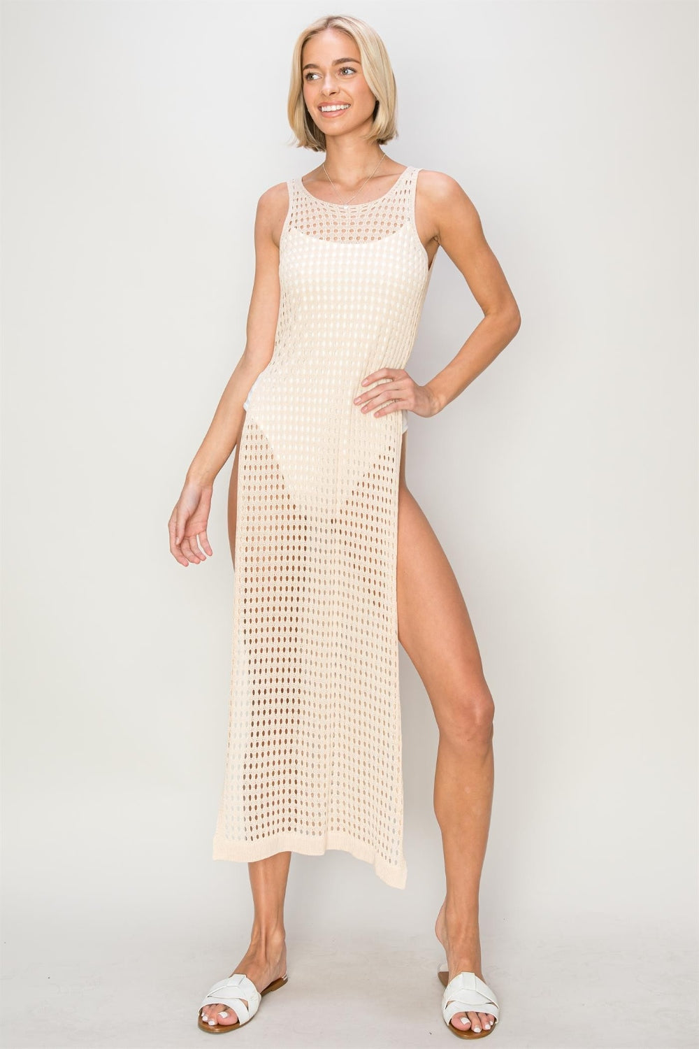 HYFVE Crochet Backless Cover Up Dress - AllIn Computer
