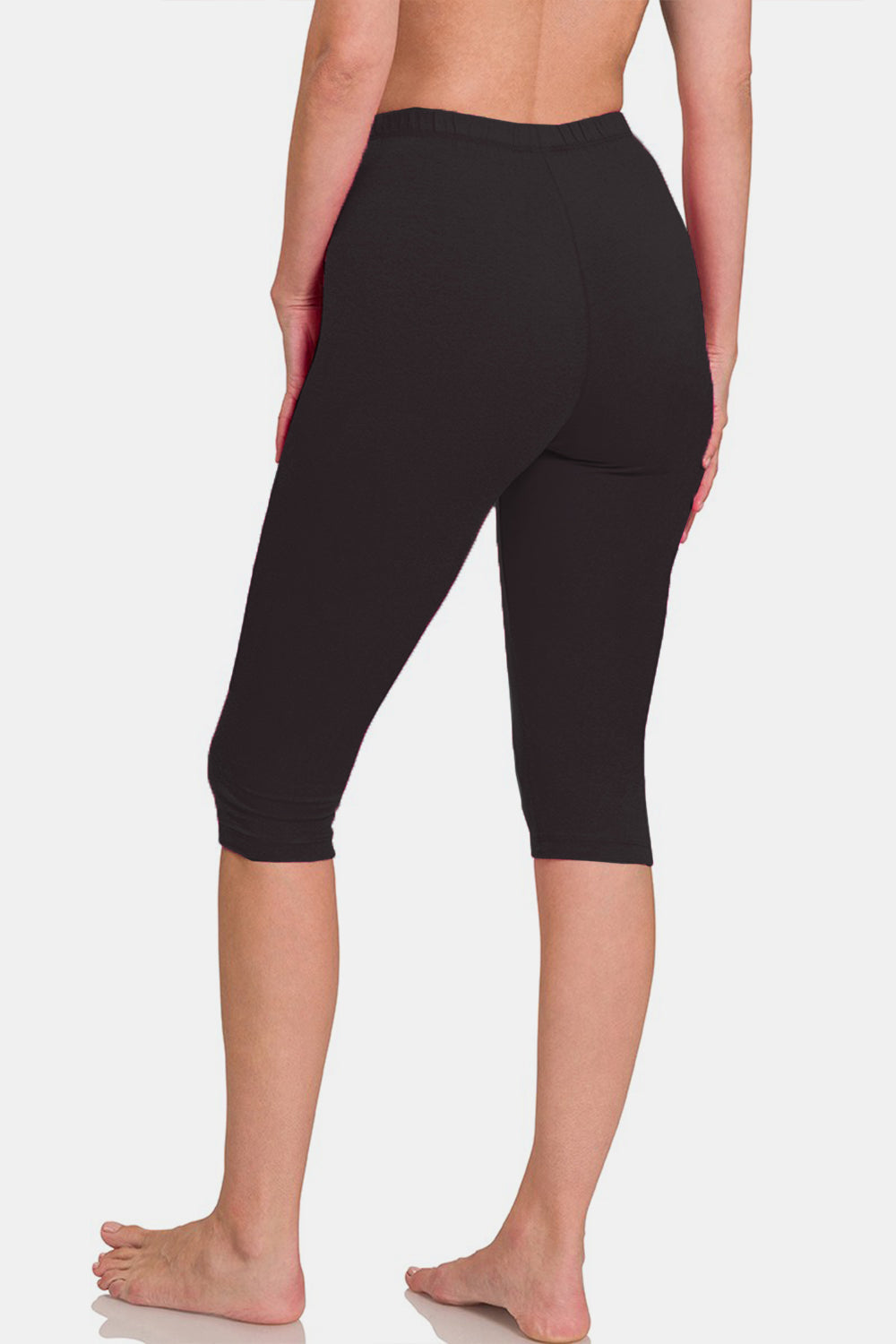 Zenana Full Size High Waist Capris - AllIn Computer