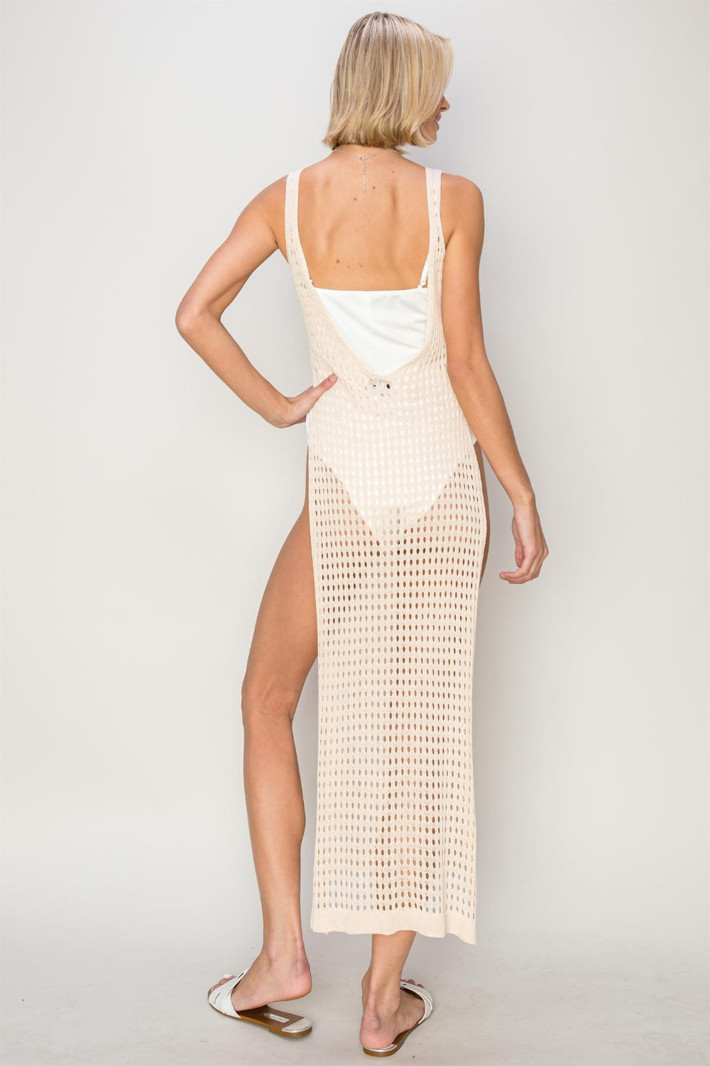 HYFVE Crochet Backless Cover Up Dress - AllIn Computer