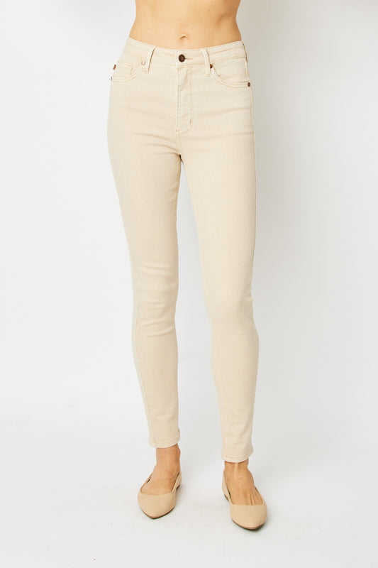 Judy Blue Full Size Garment Dyed Tummy Control Skinny Jeans - AllIn Computer