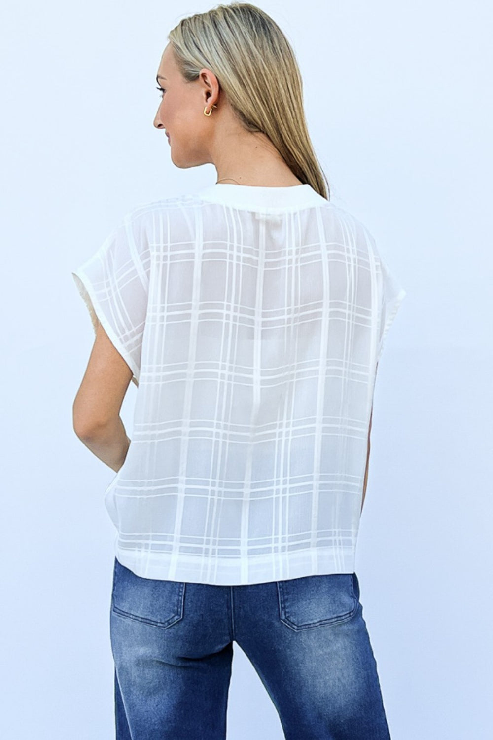 And The Why Lace Patchwork Short Sleeve Top and Cami Set - AllIn Computer