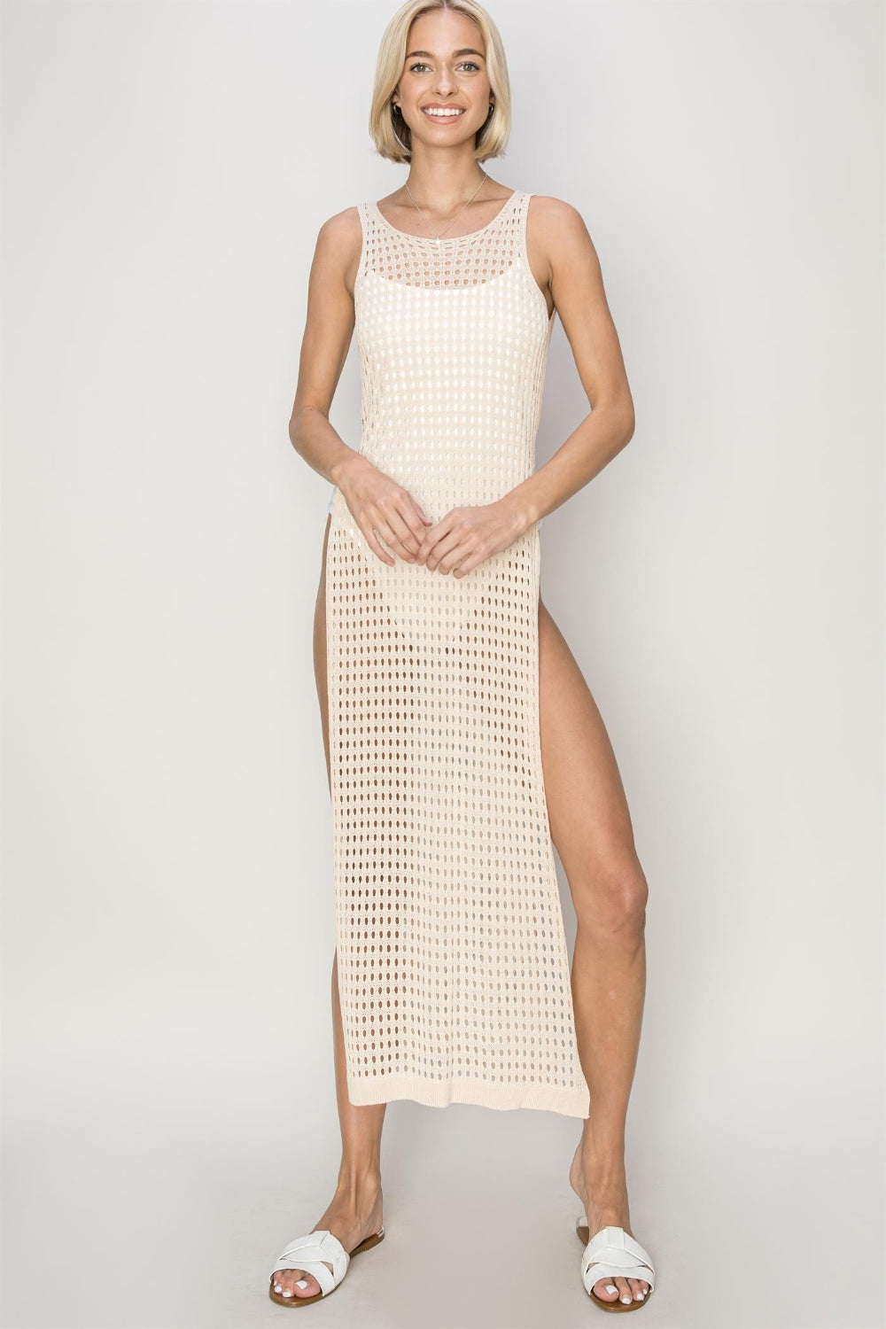 HYFVE Crochet Backless Cover Up Dress - AllIn Computer
