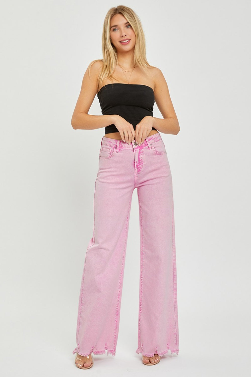 RISEN High Rise Wide Leg Jeans - AllIn Computer