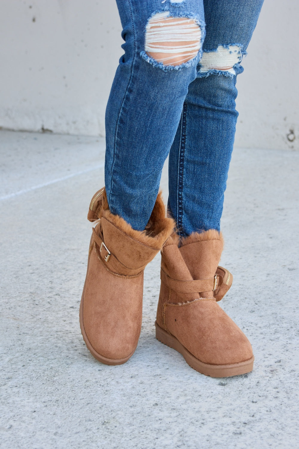 Forever Link Plush Thermal Flat Boots - AllIn Computer
