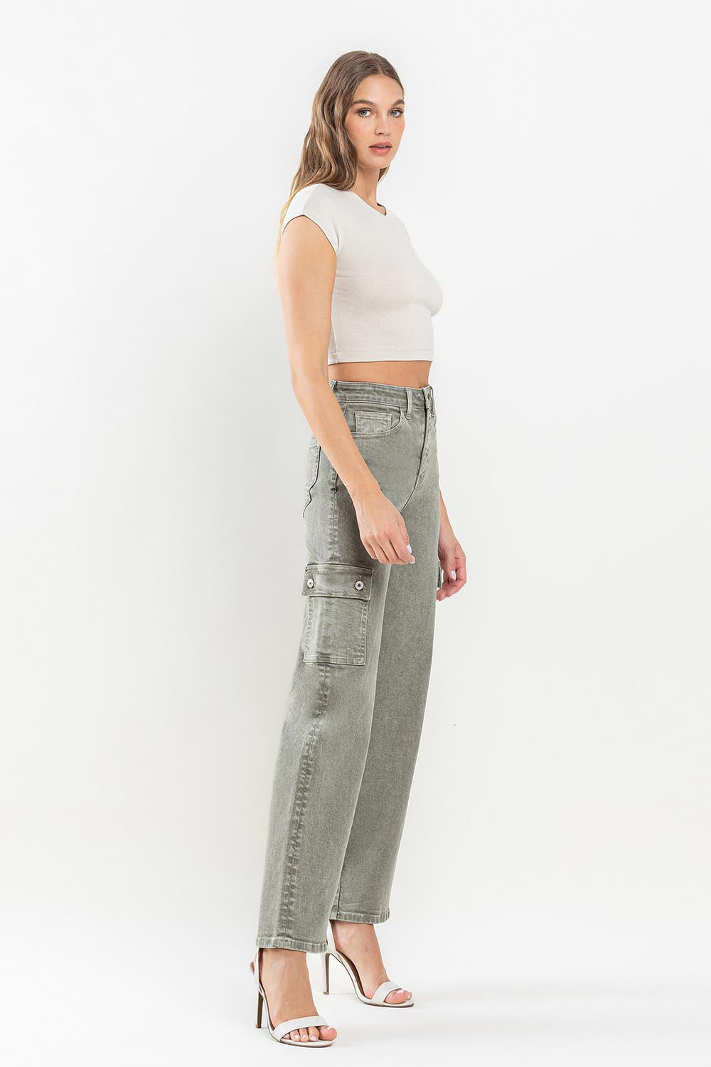 Vervet by Flying Monkey 90's Super High Rise Cargo Jeans - AllIn Computer