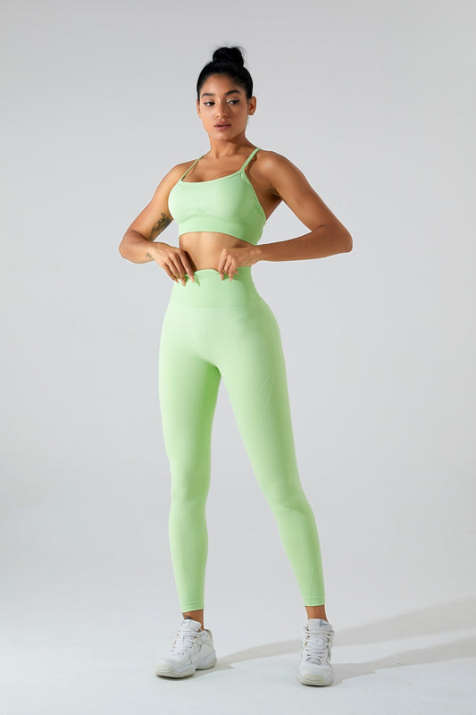 Crisscross Scoop Neck Top and High Waist Pants Active Set | CLOTHING,SHOES & ACCESSORIES | Active Wear, Activewear, outfit sets, Ship From Overseas, SY Fly | Trendsi