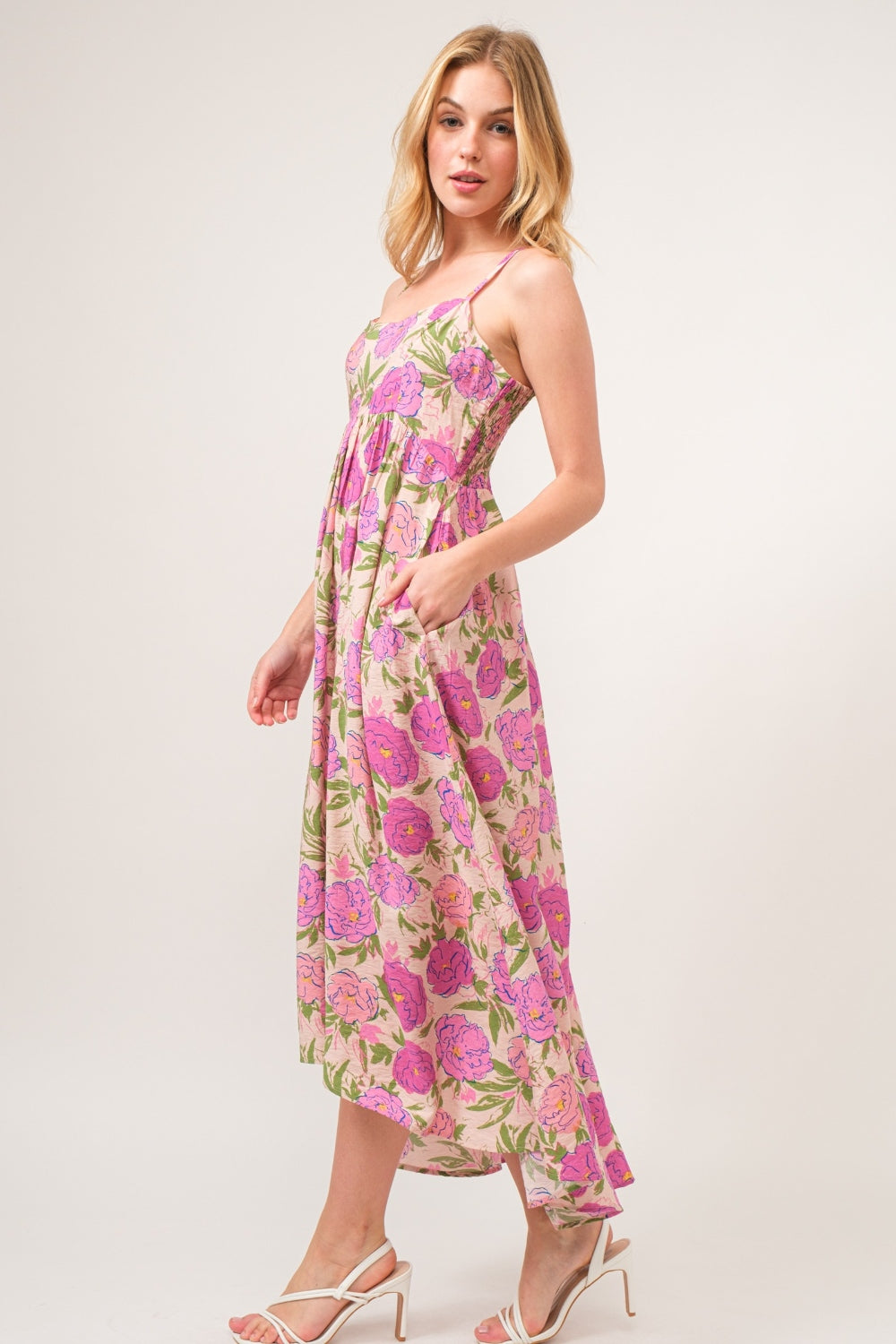 And The Why Floral High-Low Hem Cami Dress - AllIn Computer