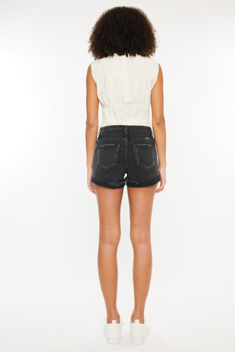 Kancan High Waist Distressed Denim Shorts - AllIn Computer