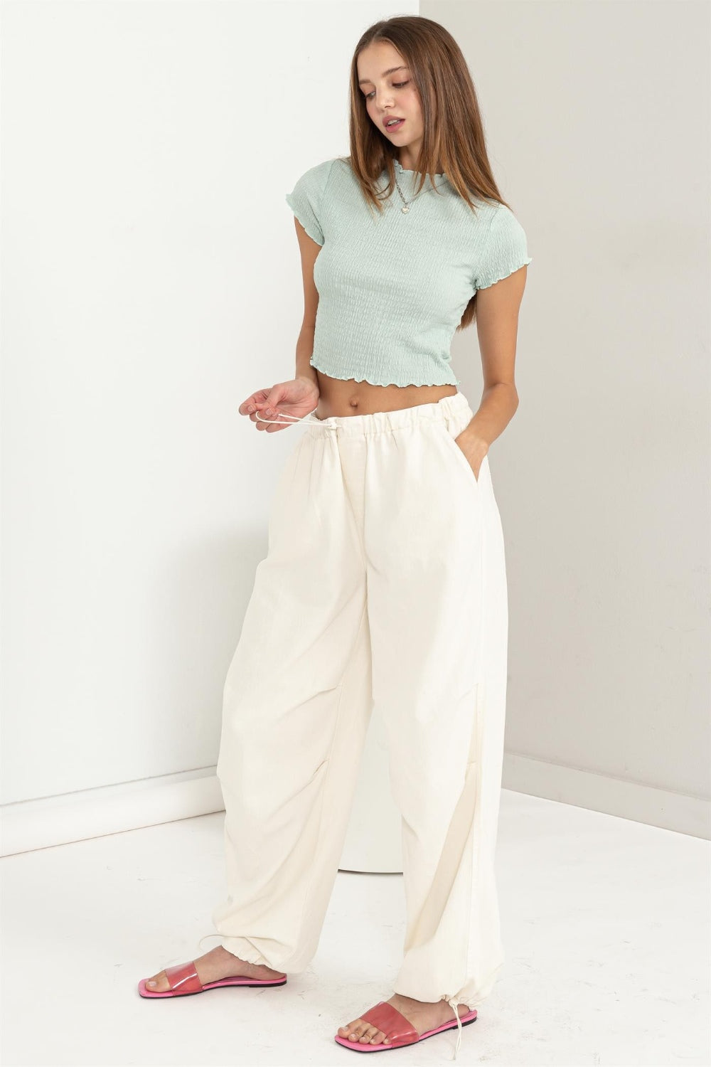 HYFVE Lettuce Hem Crop Top - AllIn Computer