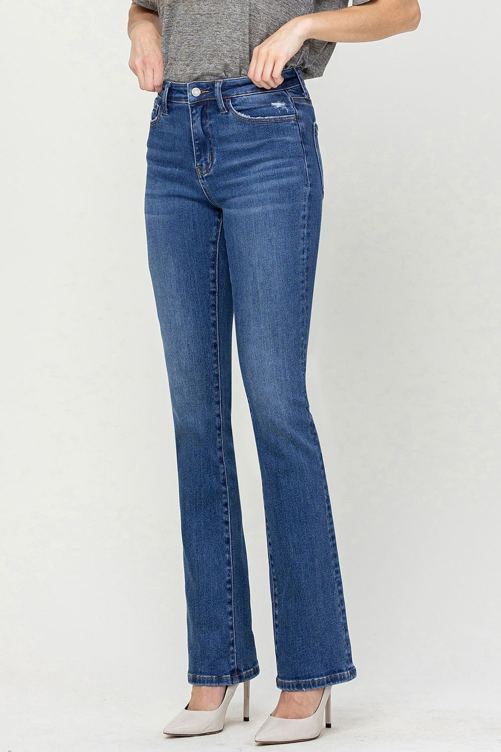 Vervet by Flying Monkey High Waist Bootcut Jeans - AllIn Computer