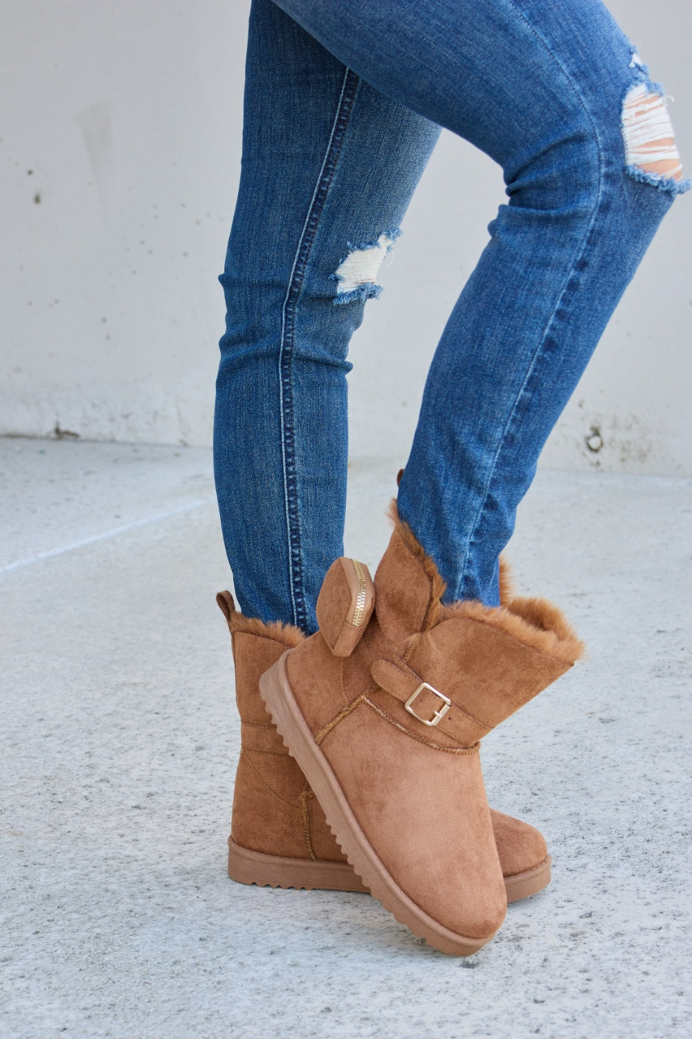 Forever Link Plush Thermal Flat Boots - AllIn Computer