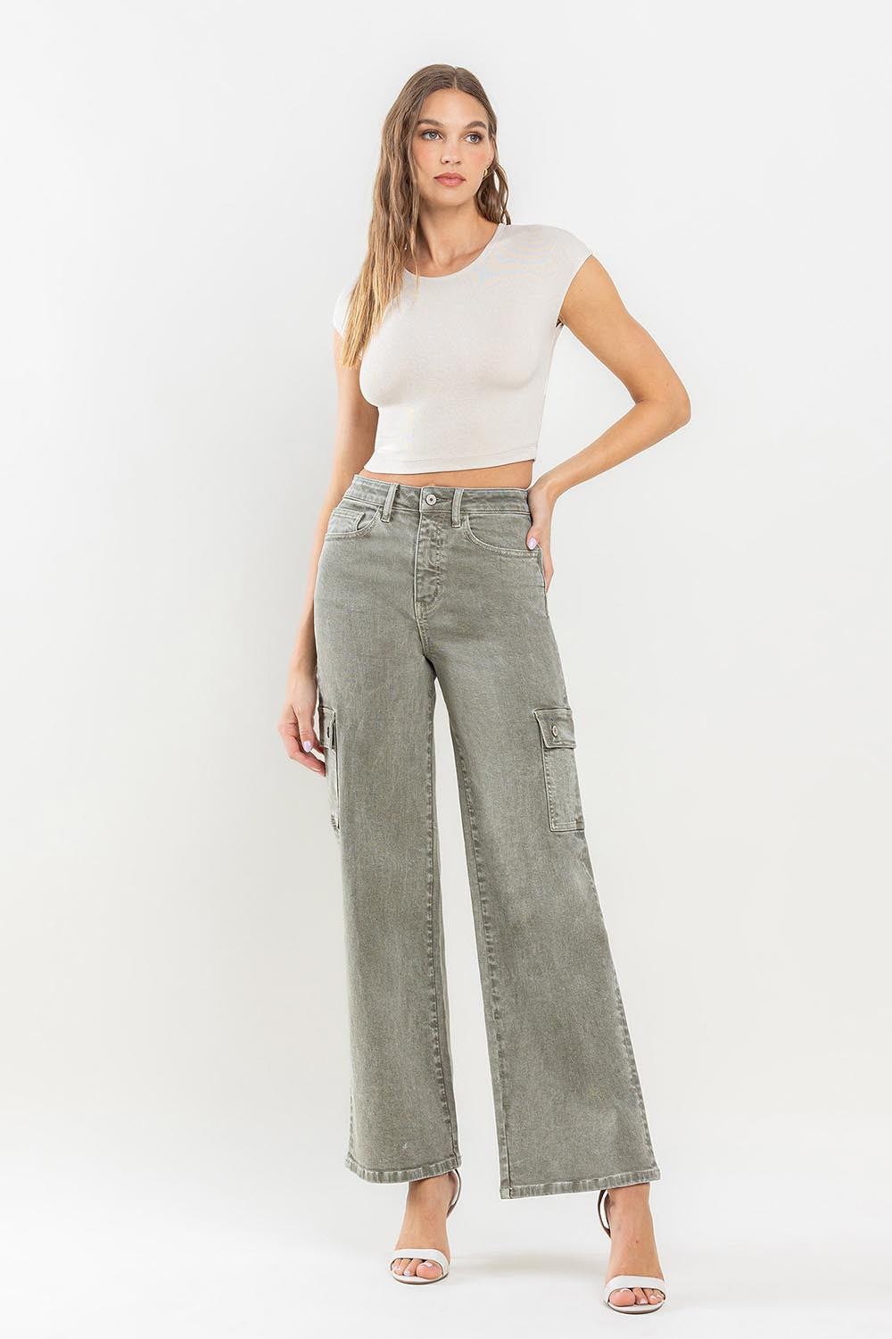 Vervet by Flying Monkey 90's Super High Rise Cargo Jeans - AllIn Computer