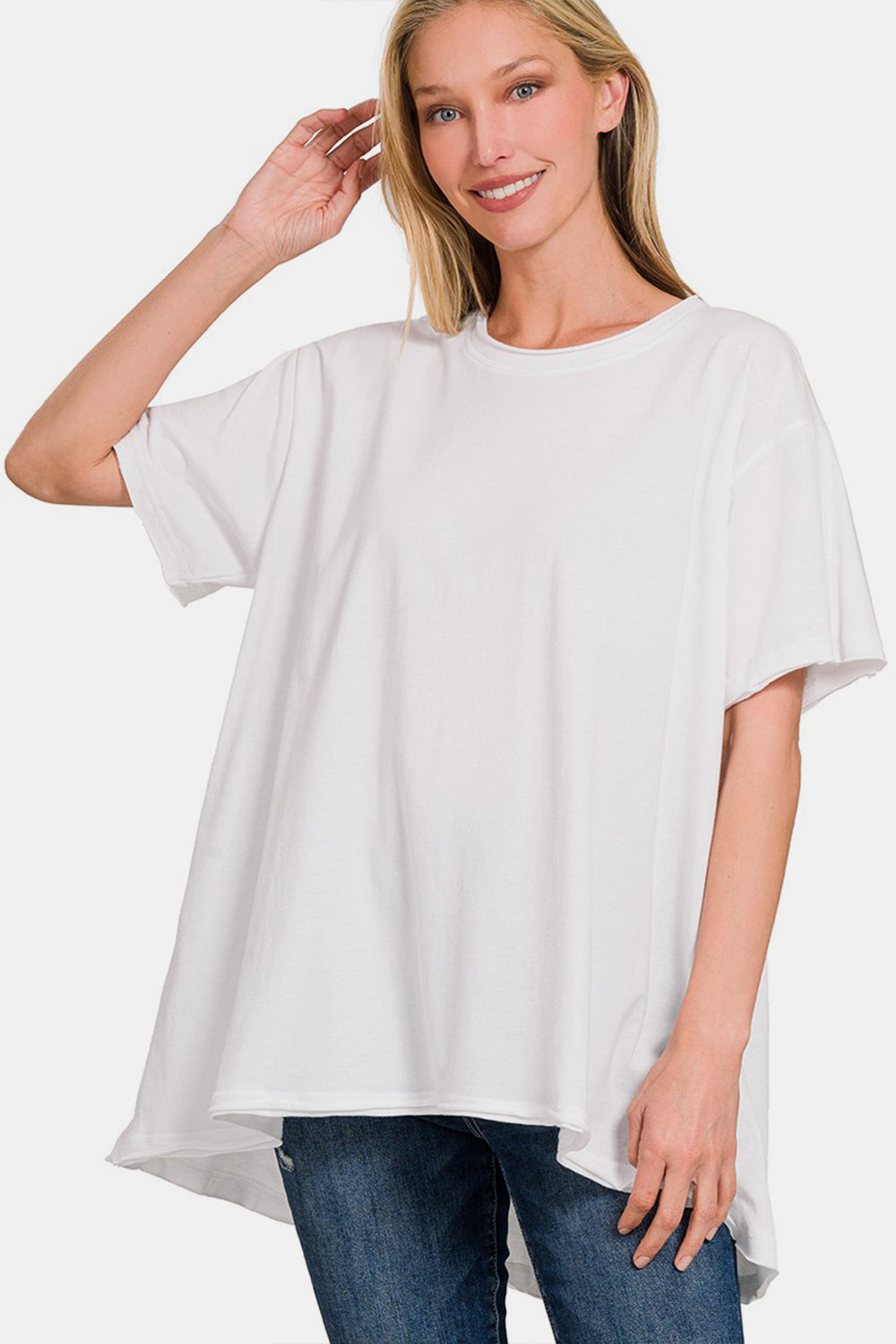 Zenana Round Neck Short Sleeve T-Shirt - AllIn Computer